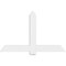 Ekena Millwork Eugene Architectural Grade PVC Gable Bracket, 60"W x 37 1/2"H x 2"D x 6"F, 15/12 Pitch GBP060X38X0206EUG00 - alternate 2